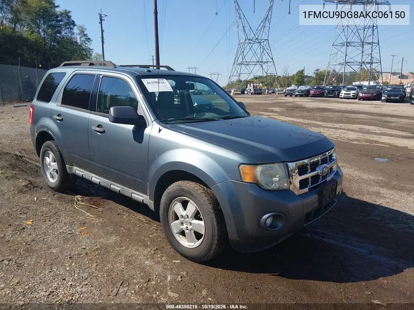 FORD ESCAPE 2010, VIN 1FMCU9DG8AKC06150