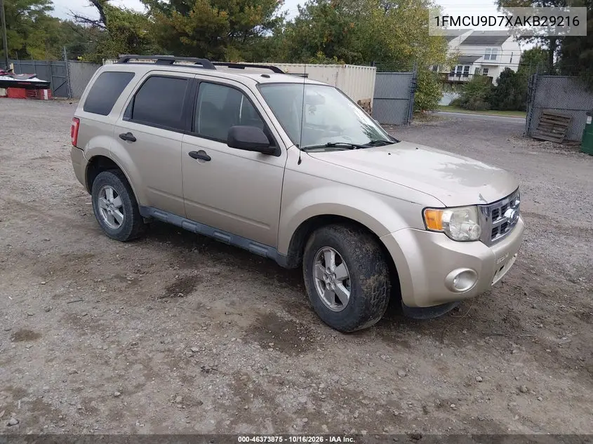 FORD ESCAPE 2010, VIN 1FMCU9D7XAKB29216