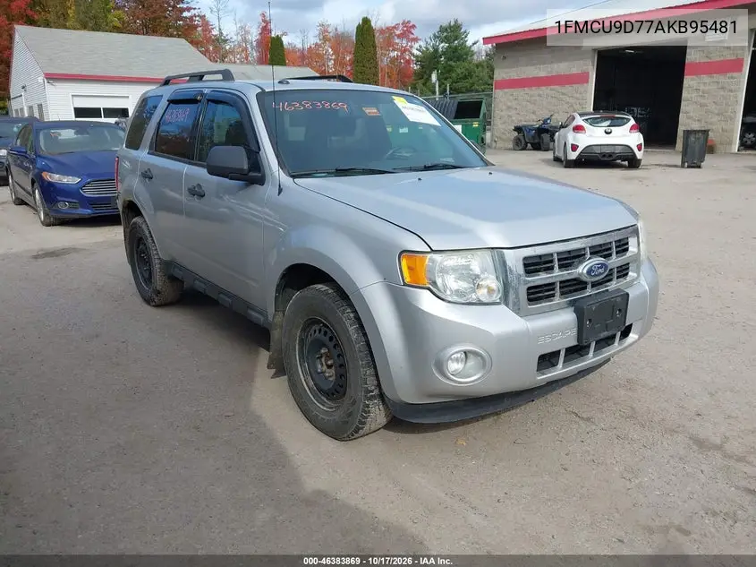 FORD ESCAPE 2010, VIN 1FMCU9D77AKB95481