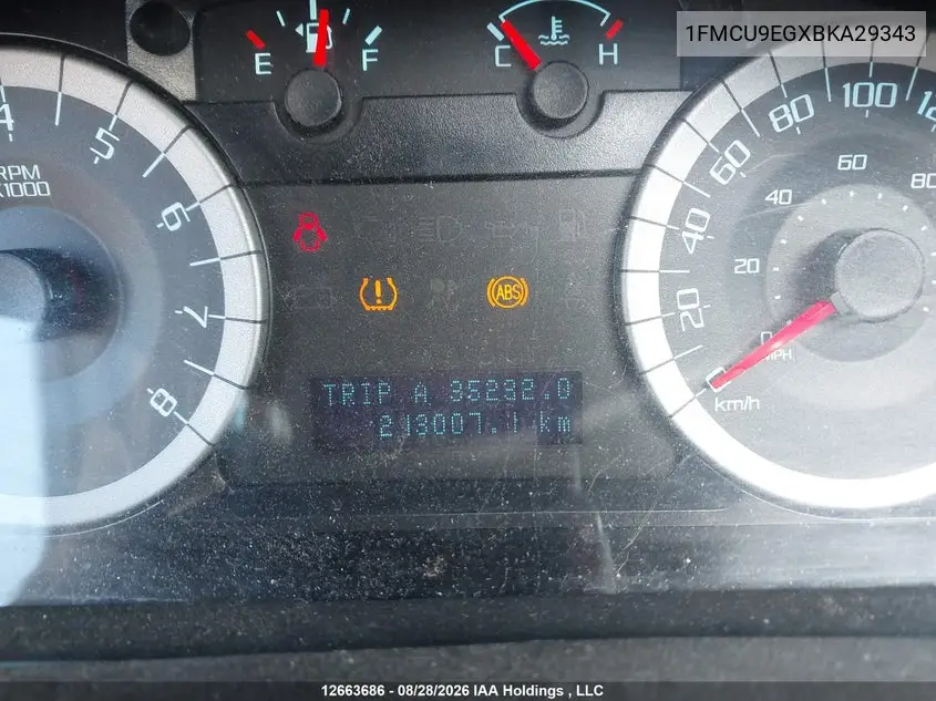 2011 FORD ESCAPE VIN 1FMCU9EGXBKA29343 — фото 15