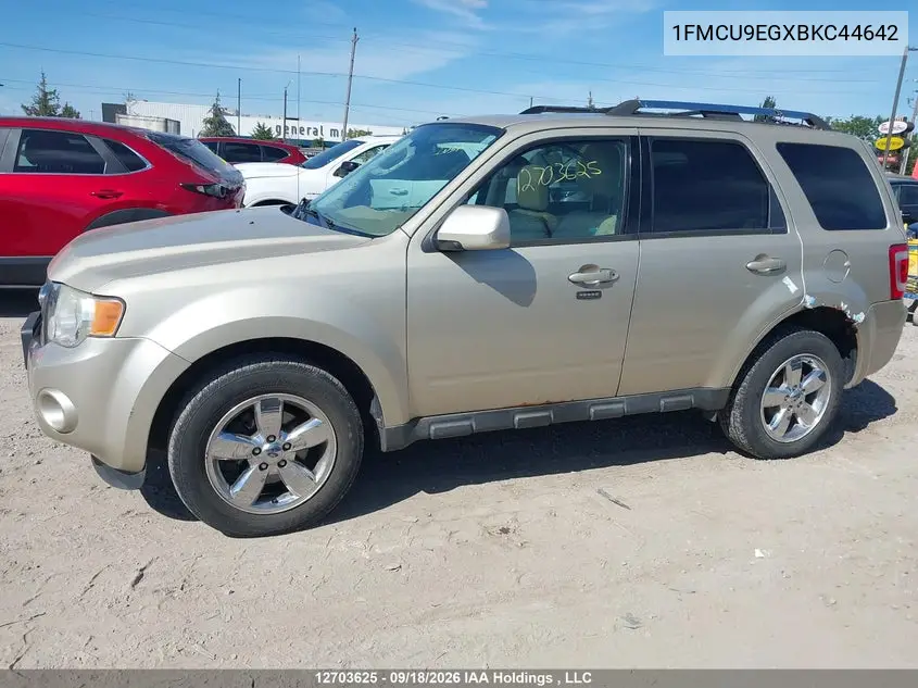 2011 FORD ESCAPE VIN 1FMCU9EGXBKC44642 — фото 13