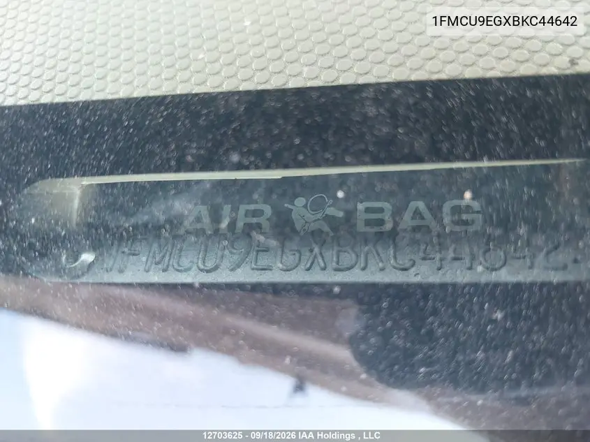 2011 FORD ESCAPE VIN 1FMCU9EGXBKC44642 — фото 16