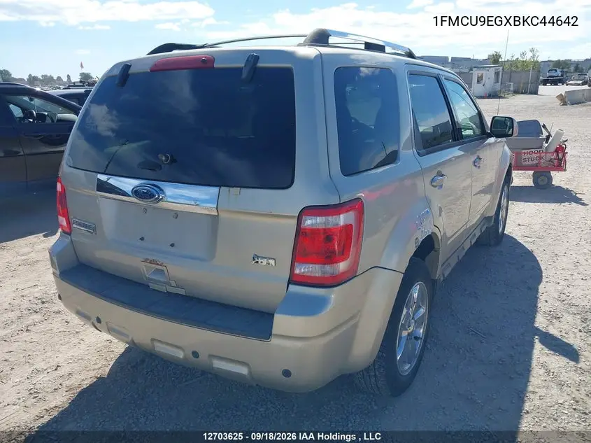 2011 FORD ESCAPE VIN 1FMCU9EGXBKC44642 — фото 4