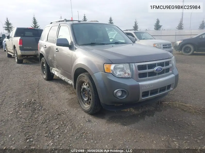 FORD ESCAPE 2011, VIN 1FMCU9EG9BKC25984