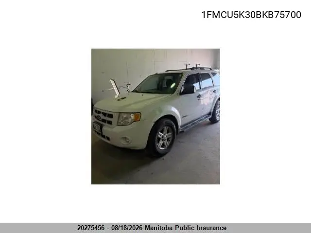 FORD ESCAPE 2011, VIN 1FMCU5K30BKB75700