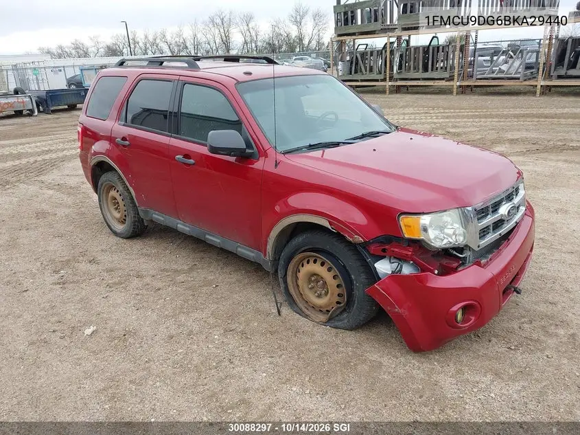 FORD ESCAPE 2011, VIN 1FMCU9DG6BKA29440