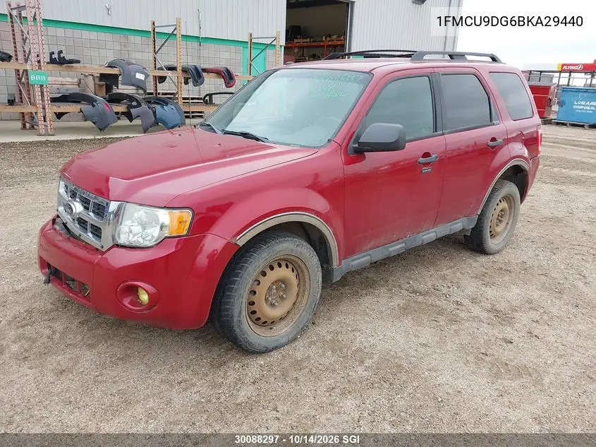 2011 FORD ESCAPE VIN 1FMCU9DG6BKA29440 — фото 2