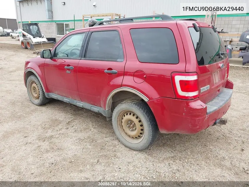 2011 FORD ESCAPE VIN 1FMCU9DG6BKA29440 — фото 3