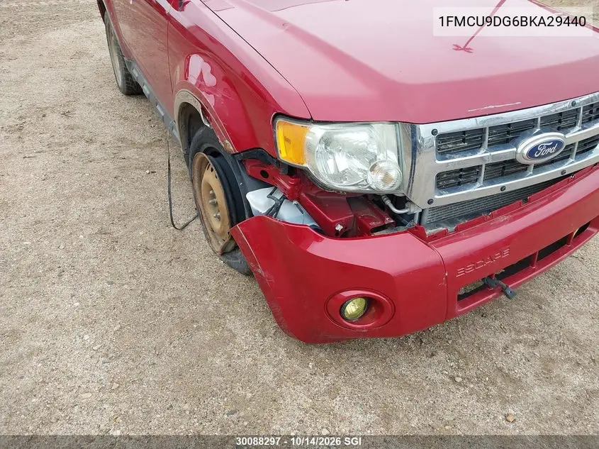 2011 FORD ESCAPE VIN 1FMCU9DG6BKA29440 — фото 6