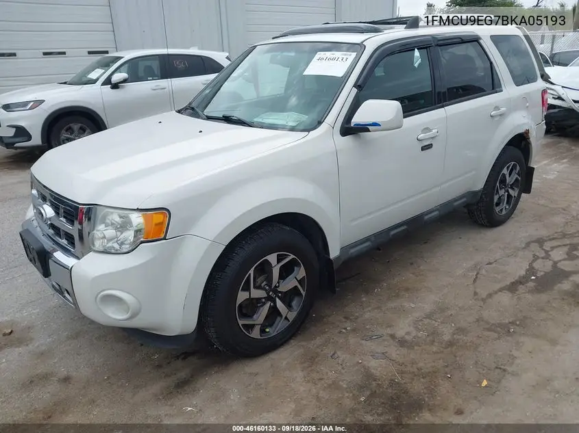 2011 FORD ESCAPE VIN 1FMCU9EG7BKA05193 — фото 2