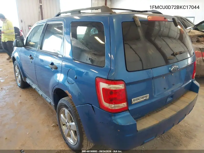 2011 FORD ESCAPE VIN 1FMCU0D72BKC17044 — фото 3