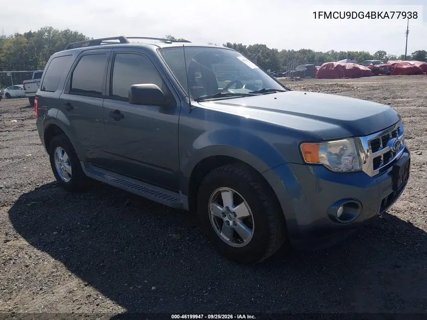 FORD ESCAPE 2011, VIN 1FMCU9DG4BKA77938