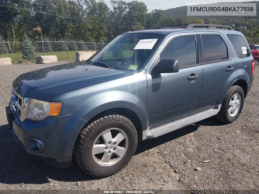 2011 FORD ESCAPE VIN 1FMCU9DG4BKA77938 — фото 2