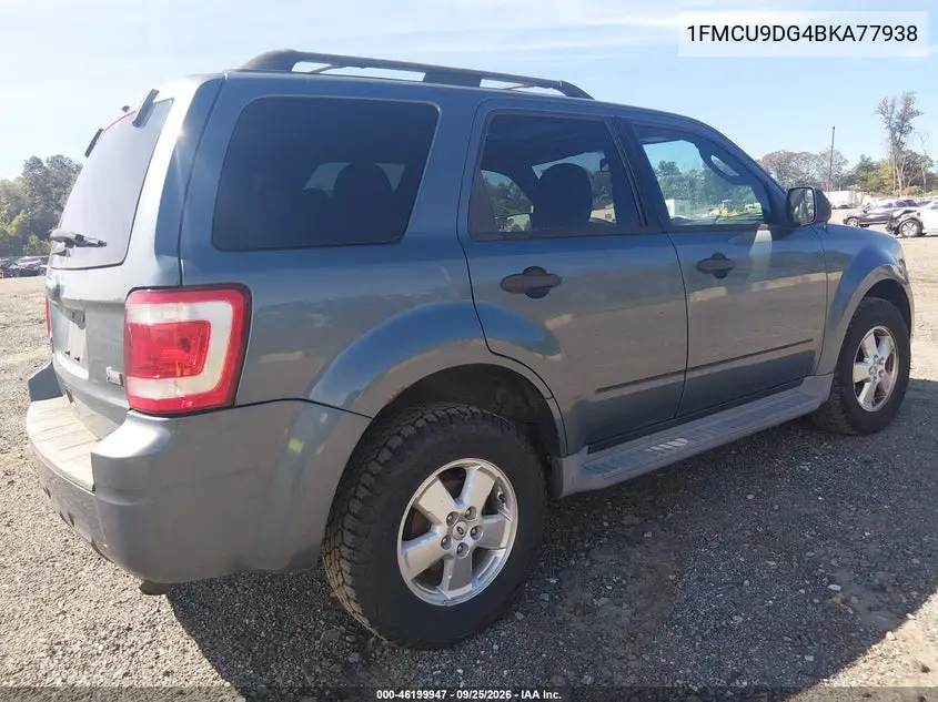 2011 FORD ESCAPE VIN 1FMCU9DG4BKA77938 — фото 4
