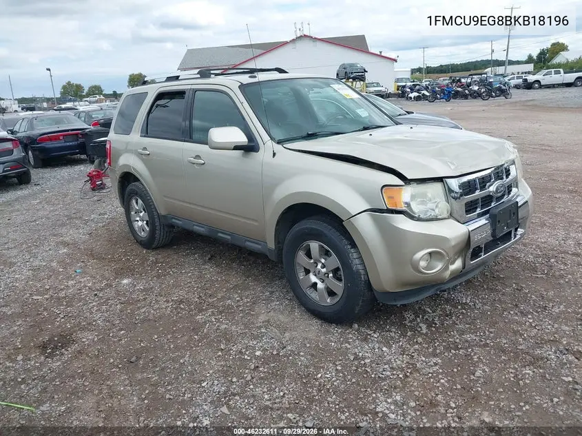 FORD ESCAPE 2011, VIN 1FMCU9EG8BKB18196