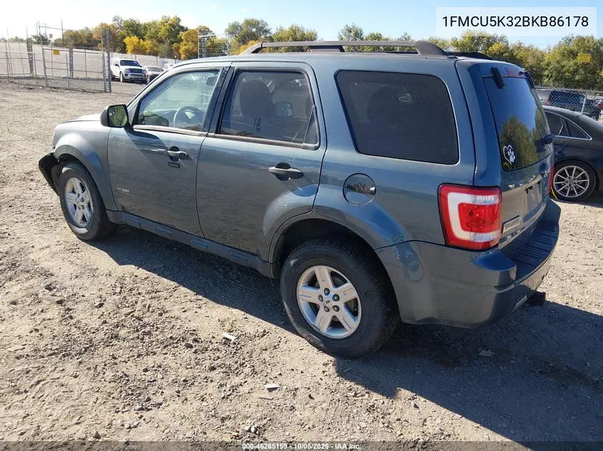 2011 FORD ESCAPE VIN 1FMCU5K32BKB86178 — фото 3