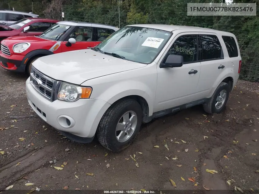 2011 FORD ESCAPE VIN 1FMCU0C77BKB25476 — фото 2