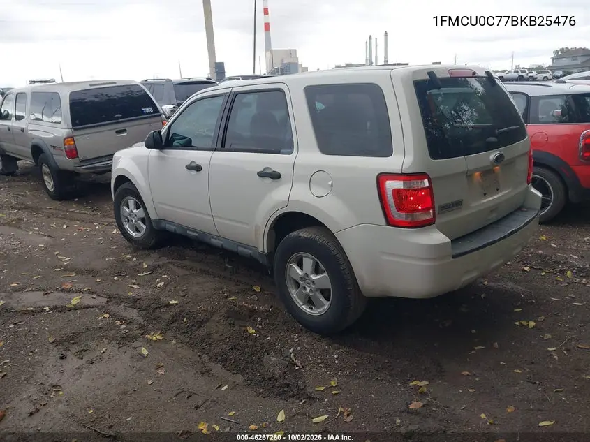 2011 FORD ESCAPE VIN 1FMCU0C77BKB25476 — фото 3