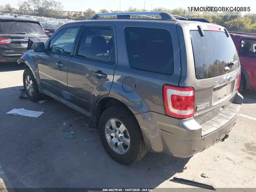 2011 FORD ESCAPE VIN 1FMCU0EG0BKC40885 — фото 3