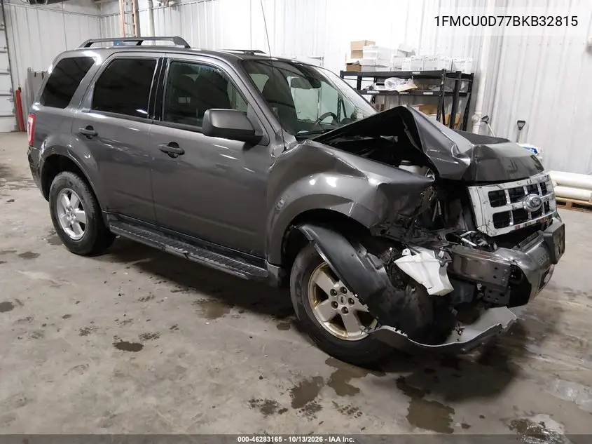 FORD ESCAPE 2011, VIN 1FMCU0D77BKB32815
