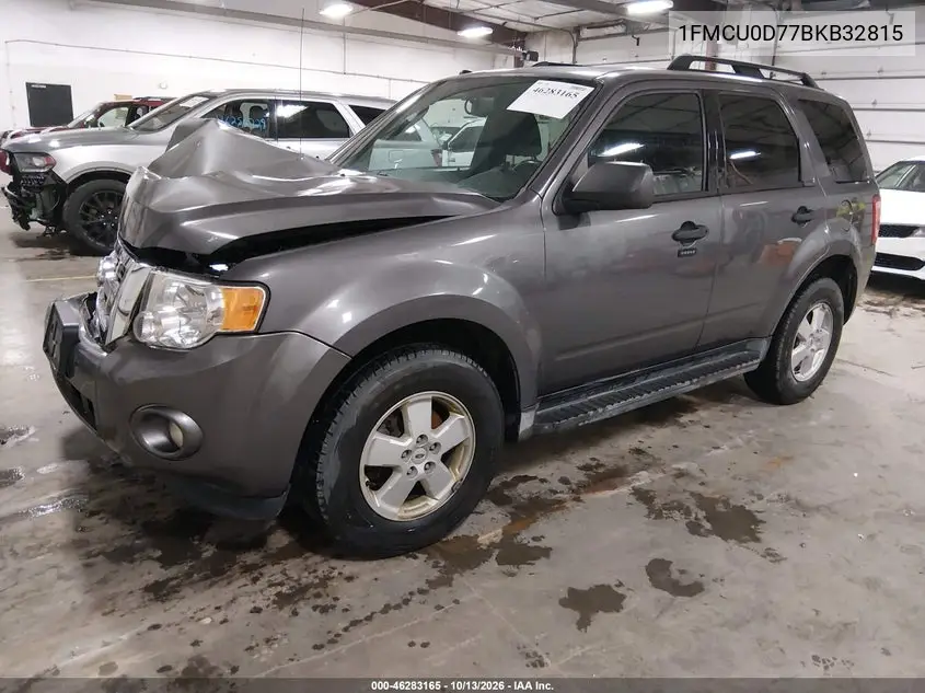 2011 FORD ESCAPE VIN 1FMCU0D77BKB32815 — фото 2
