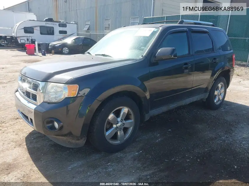 2011 FORD ESCAPE VIN 1FMCU9EG6BKA88969 — фото 2