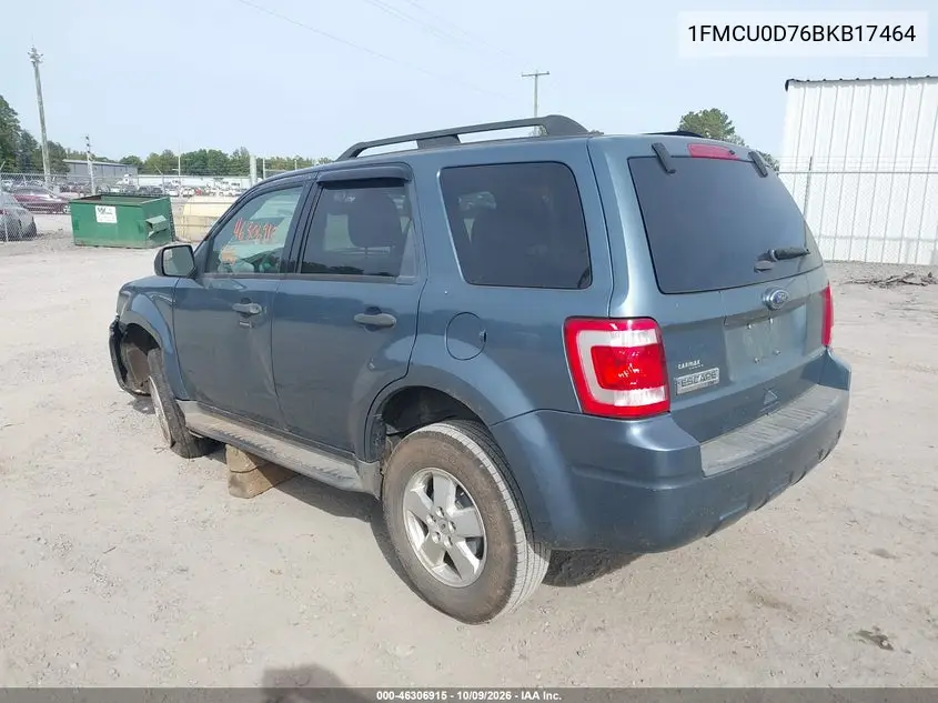 2011 FORD ESCAPE VIN 1FMCU0D76BKB17464 — фото 3