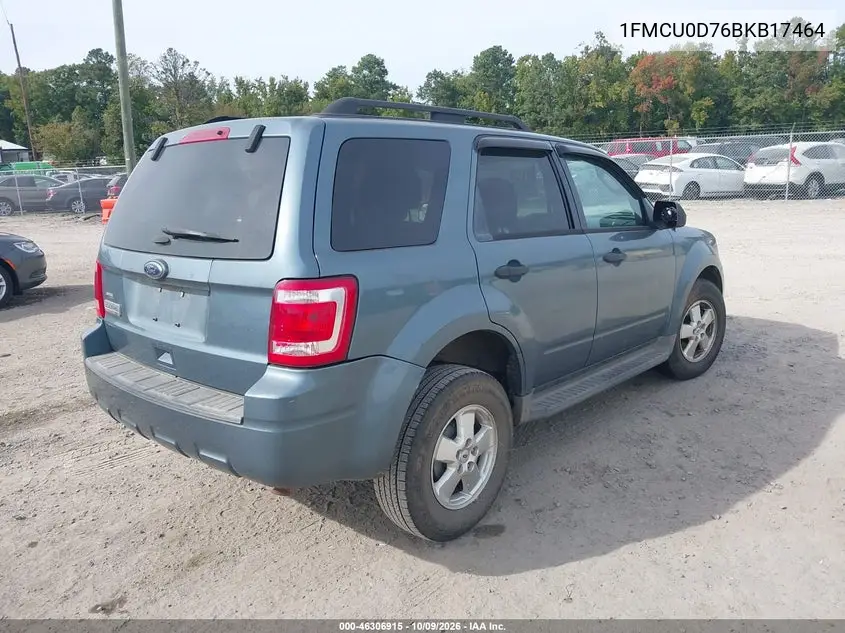 2011 FORD ESCAPE VIN 1FMCU0D76BKB17464 — фото 4
