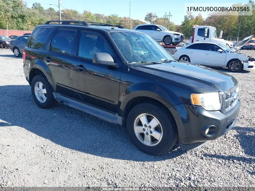 FORD ESCAPE 2011, VIN 1FMCU9DG0BKA03545