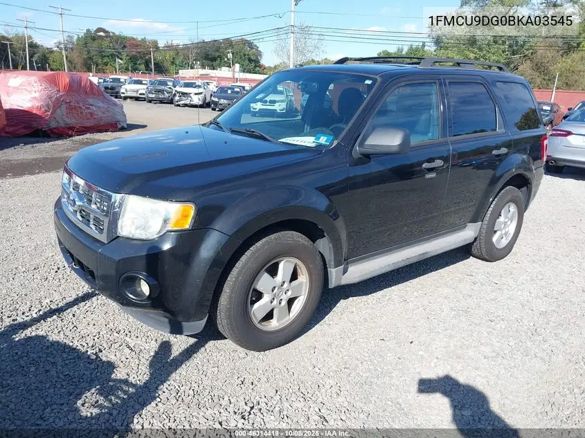 2011 FORD ESCAPE VIN 1FMCU9DG0BKA03545 — фото 2