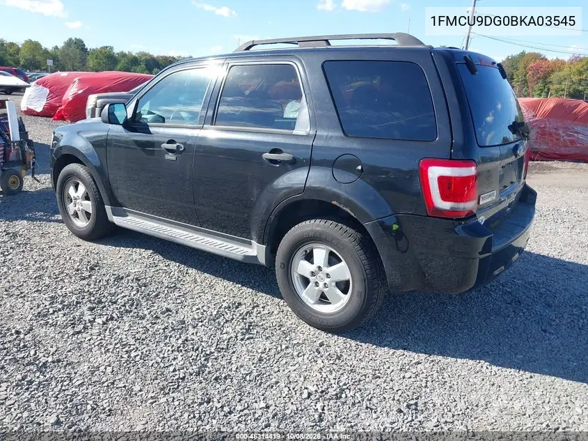2011 FORD ESCAPE VIN 1FMCU9DG0BKA03545 — фото 3