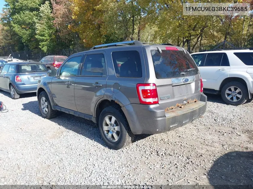 2011 FORD ESCAPE VIN 1FMCU9EG3BKC39685 — фото 3