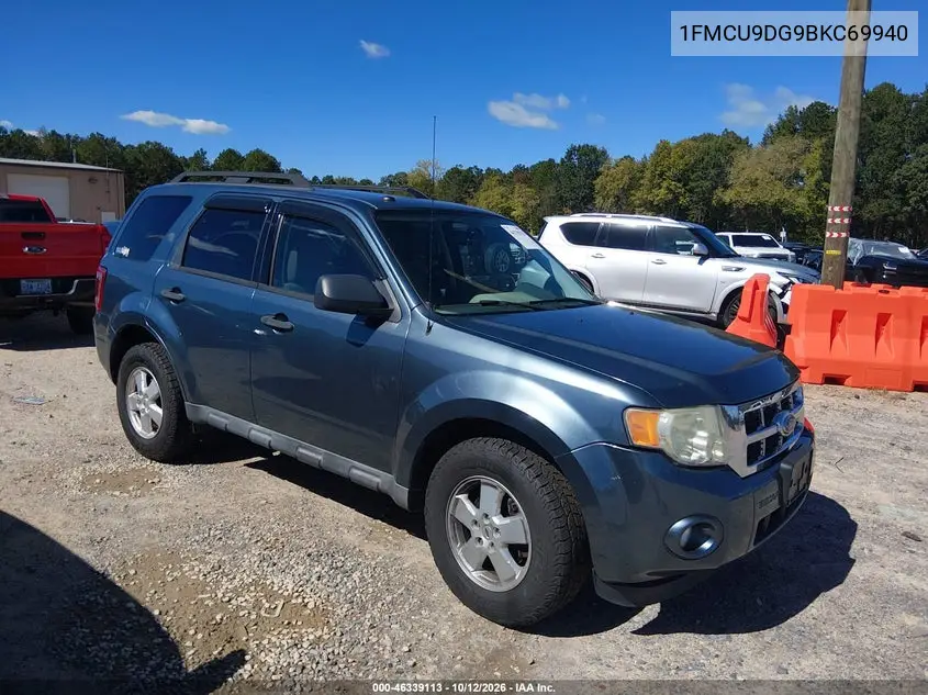 FORD ESCAPE 2011, VIN 1FMCU9DG9BKC69940
