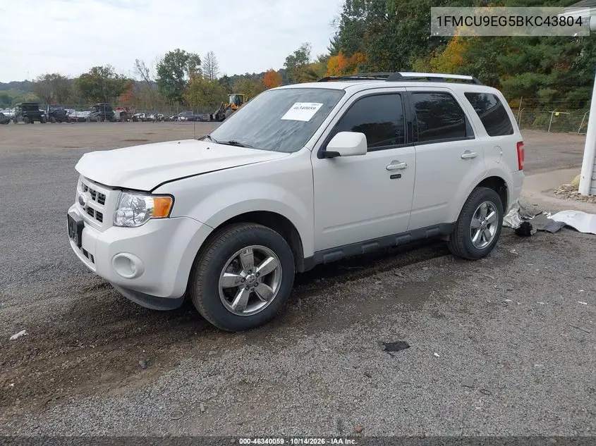2011 FORD ESCAPE VIN 1FMCU9EG5BKC43804 — фото 2