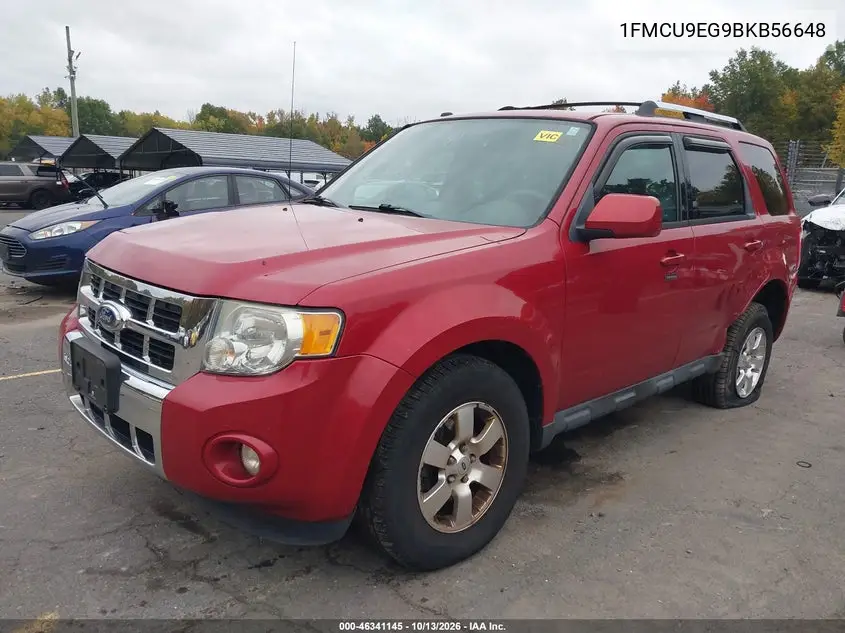 2011 FORD ESCAPE VIN 1FMCU9EG9BKB56648 — фото 2