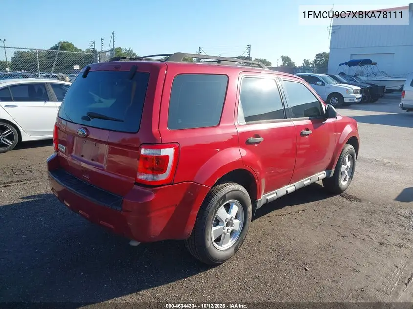 2011 FORD ESCAPE VIN 1FMCU9C7XBKA78111 — фото 4
