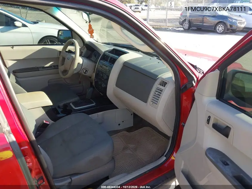 2011 FORD ESCAPE VIN 1FMCU9C7XBKA78111 — фото 5