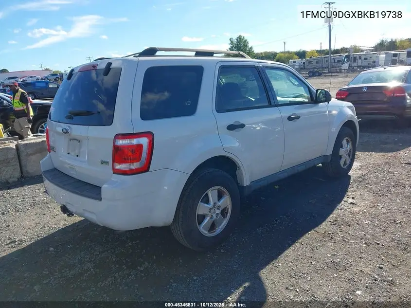 2011 FORD ESCAPE VIN 1FMCU9DGXBKB19738 — фото 4