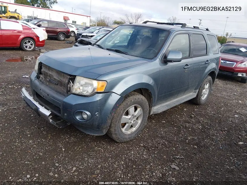 2011 FORD ESCAPE VIN 1FMCU9EG2BKA52129 — фото 2