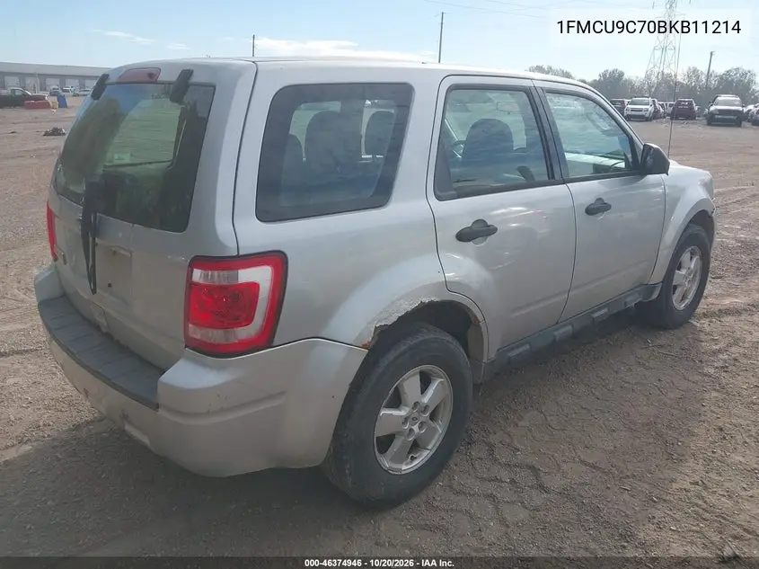 2011 FORD ESCAPE VIN 1FMCU9C70BKB11214 — фото 4