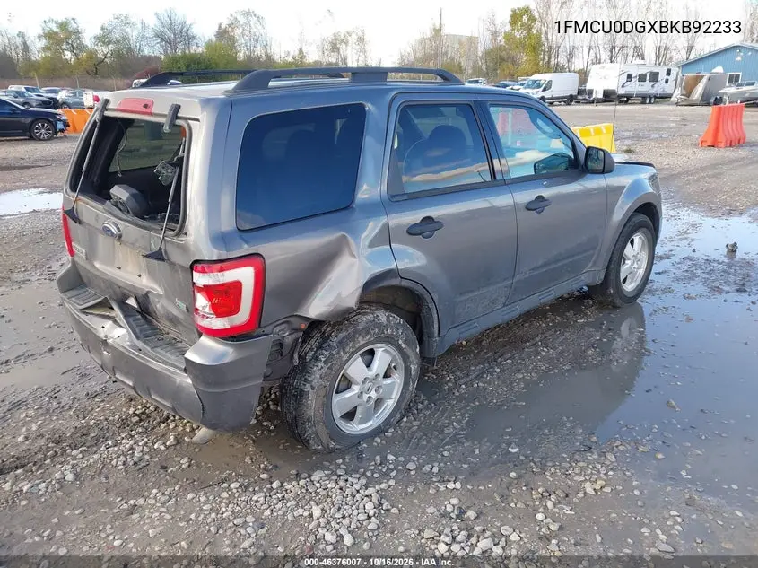 2011 FORD ESCAPE VIN 1FMCU0DGXBKB92233 — фото 4