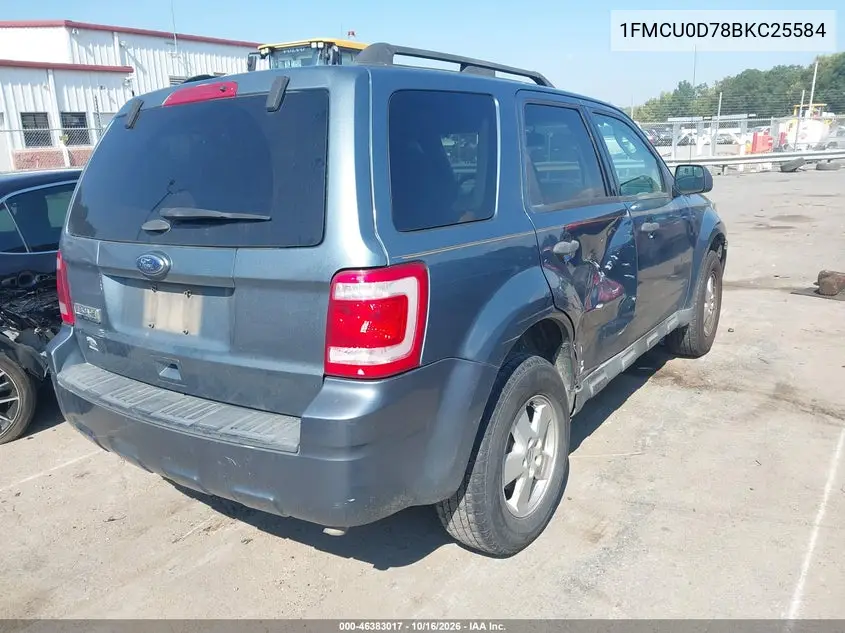 2011 FORD ESCAPE VIN 1FMCU0D78BKC25584 — фото 4