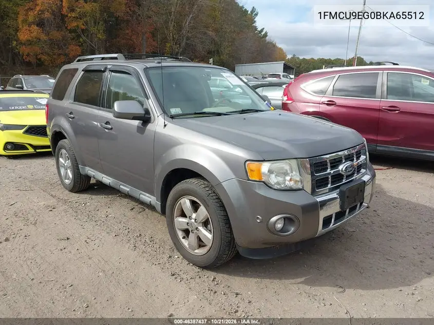 FORD ESCAPE 2011, VIN 1FMCU9EG0BKA65512