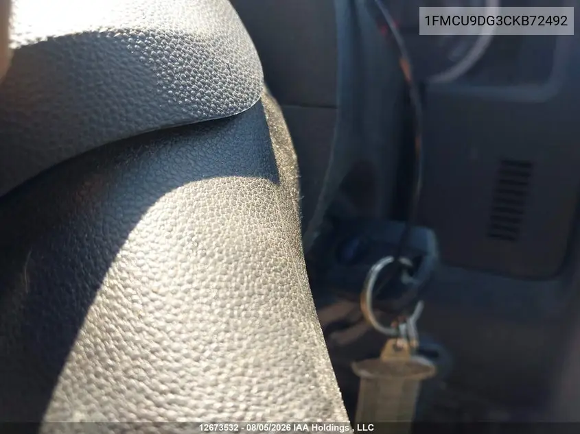 2012 FORD ESCAPE VIN 1FMCU9DG3CKB72492 — фото 10
