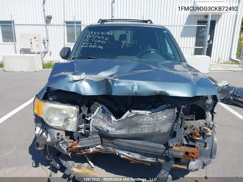 2012 FORD ESCAPE VIN 1FMCU9DG3CKB72492 — фото 12