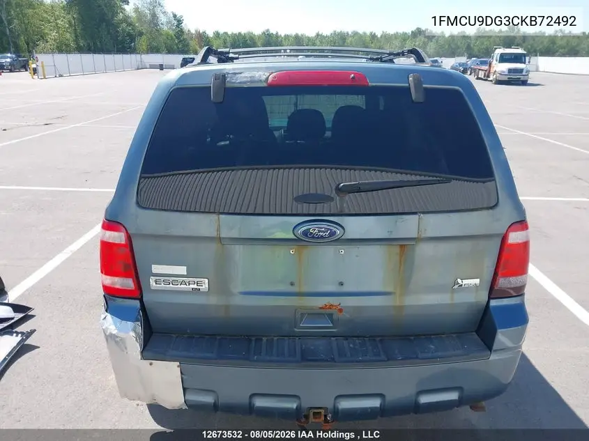 2012 FORD ESCAPE VIN 1FMCU9DG3CKB72492 — фото 16