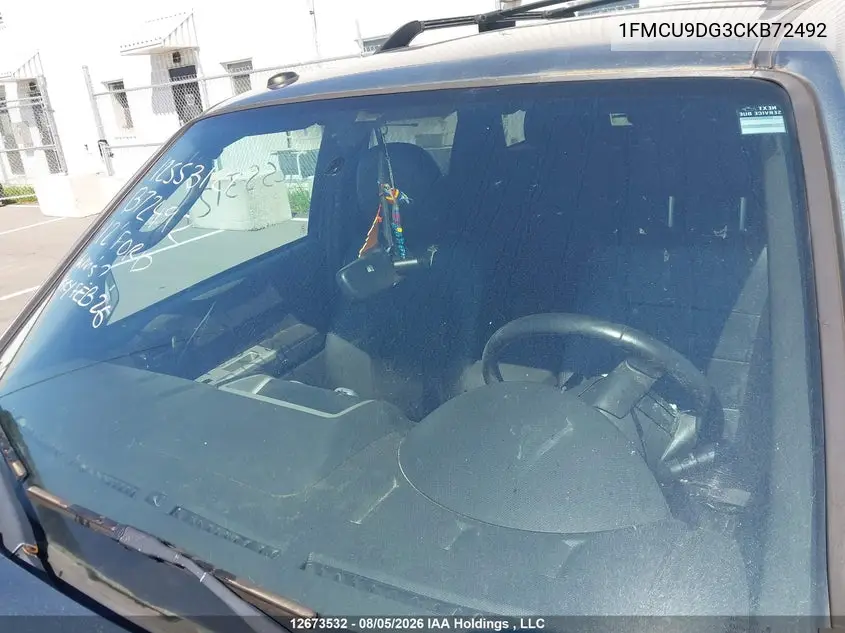 2012 FORD ESCAPE VIN 1FMCU9DG3CKB72492 — фото 17