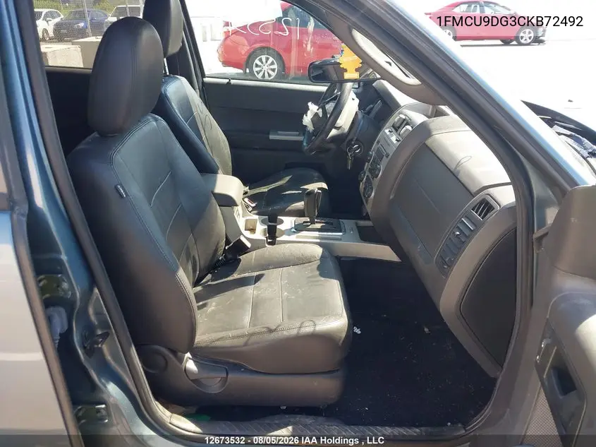 2012 FORD ESCAPE VIN 1FMCU9DG3CKB72492 — фото 5
