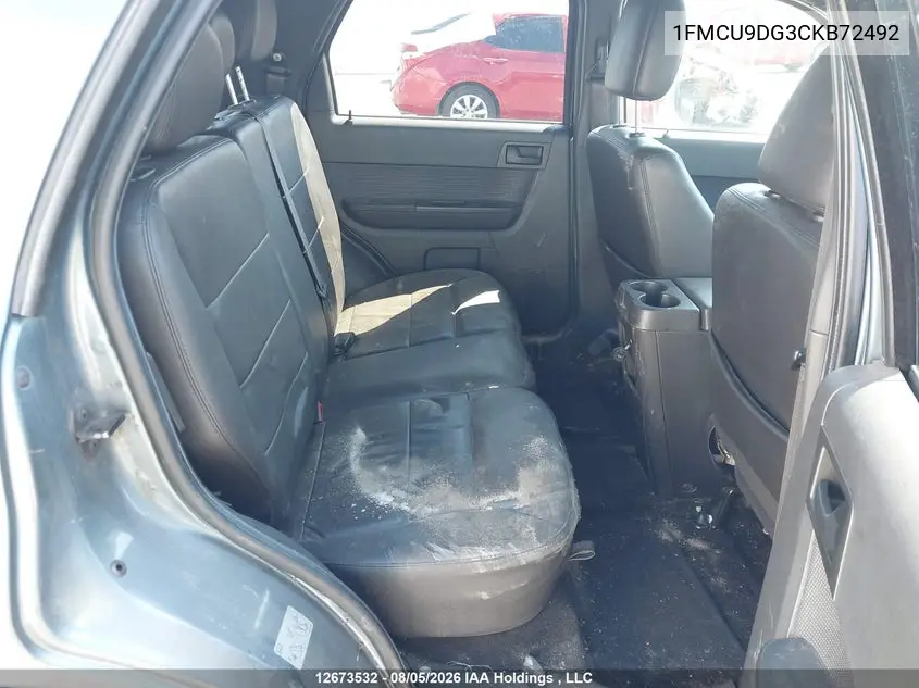 2012 FORD ESCAPE VIN 1FMCU9DG3CKB72492 — фото 8