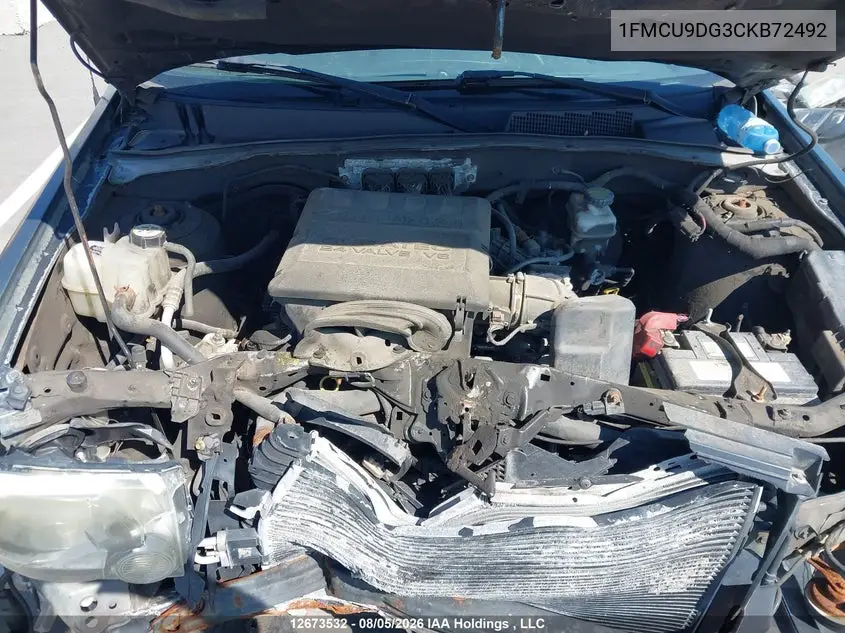 2012 FORD ESCAPE VIN 1FMCU9DG3CKB72492 — фото 9